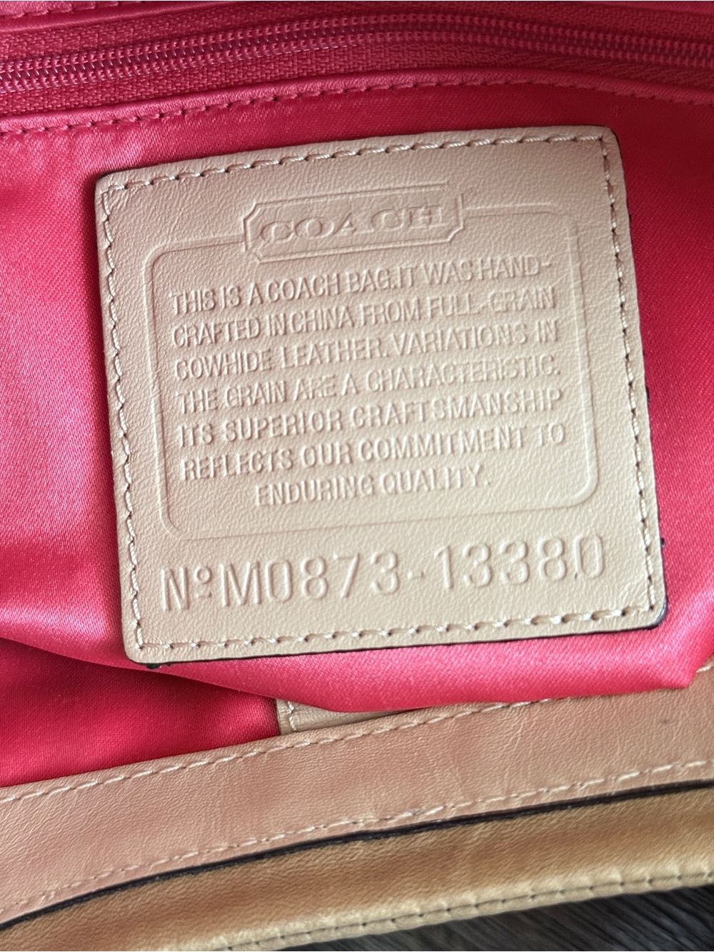 Coach Bonnie Foldover Tan Leather Shoulder Bag - Picture 5 of 16